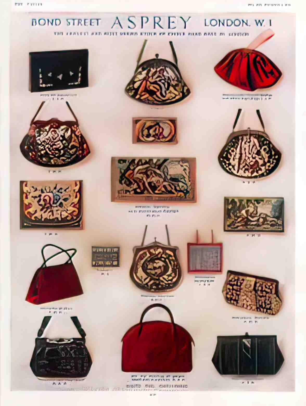 FAHB1017, Asprey's Handbags Advert A4 Photo Print