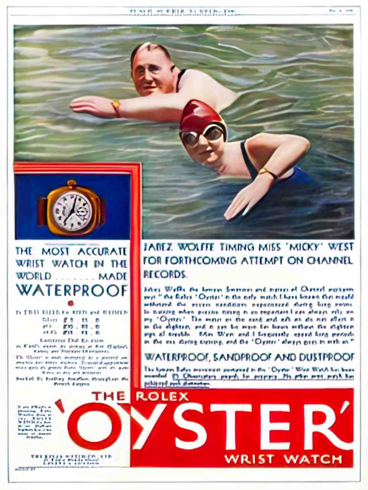 FAJW1003, Rolex Oyster, 193 Advert A4 Photo Print