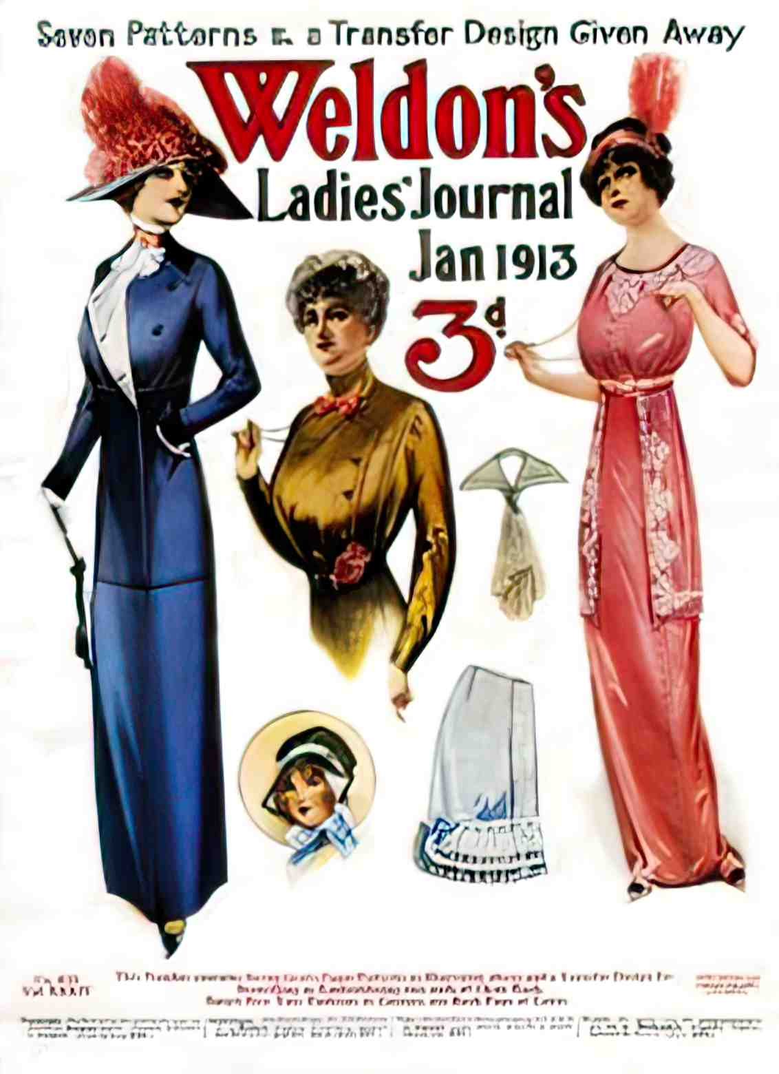 FAMG1021, Weldons Ladies Jo Advert A4 Photo Print