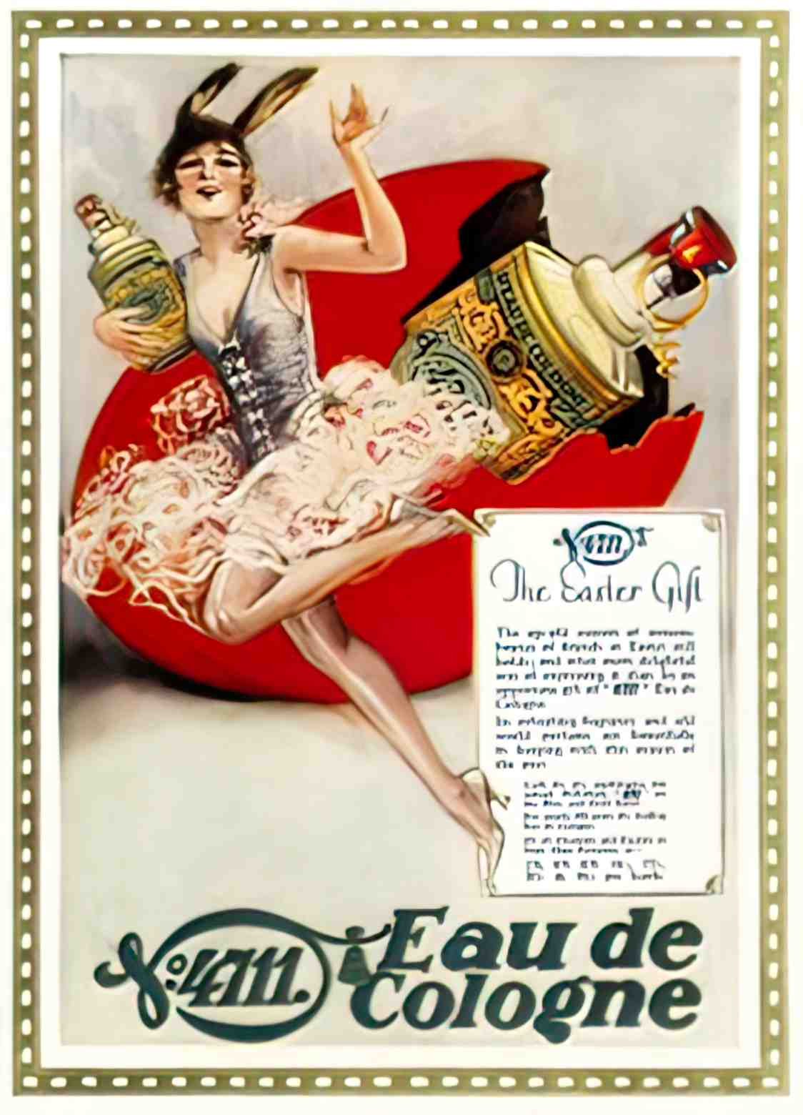 FAPF1014, Easter Gift, Eau  Advert A4 Photo Print