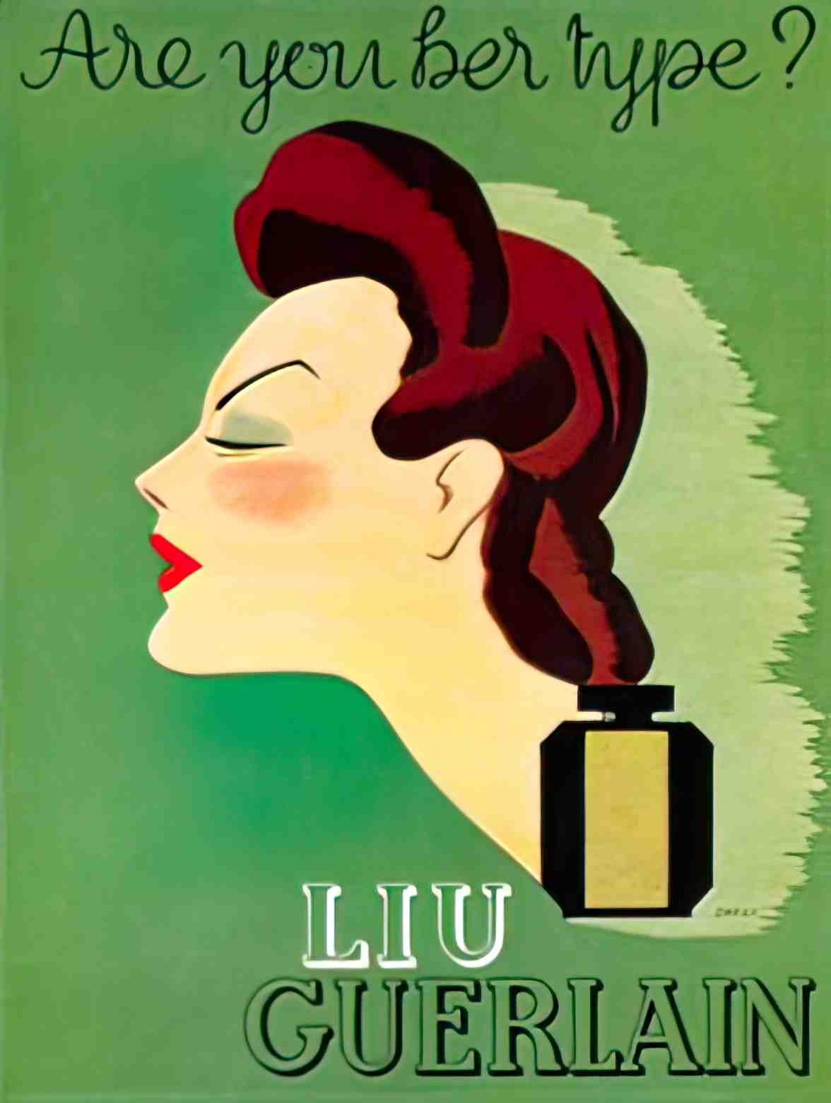 FAPF1020, Liu Guerlain, 193 Advert A4 Photo Print