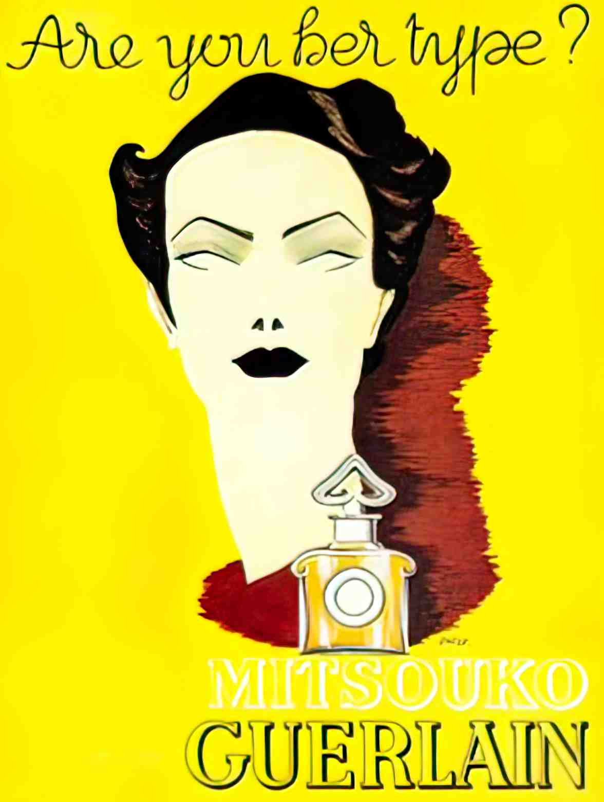 FAPF1021, Mitsouko Guerlain Advert A4 Photo Print