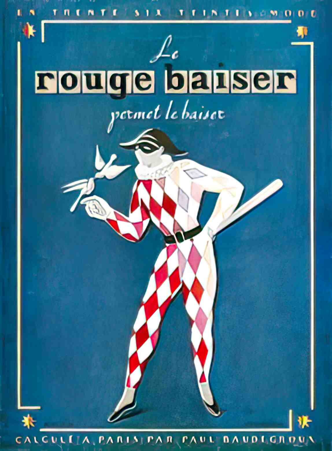 FAPF1022, Le Rouge Baiser  Advert A4 Photo Print
