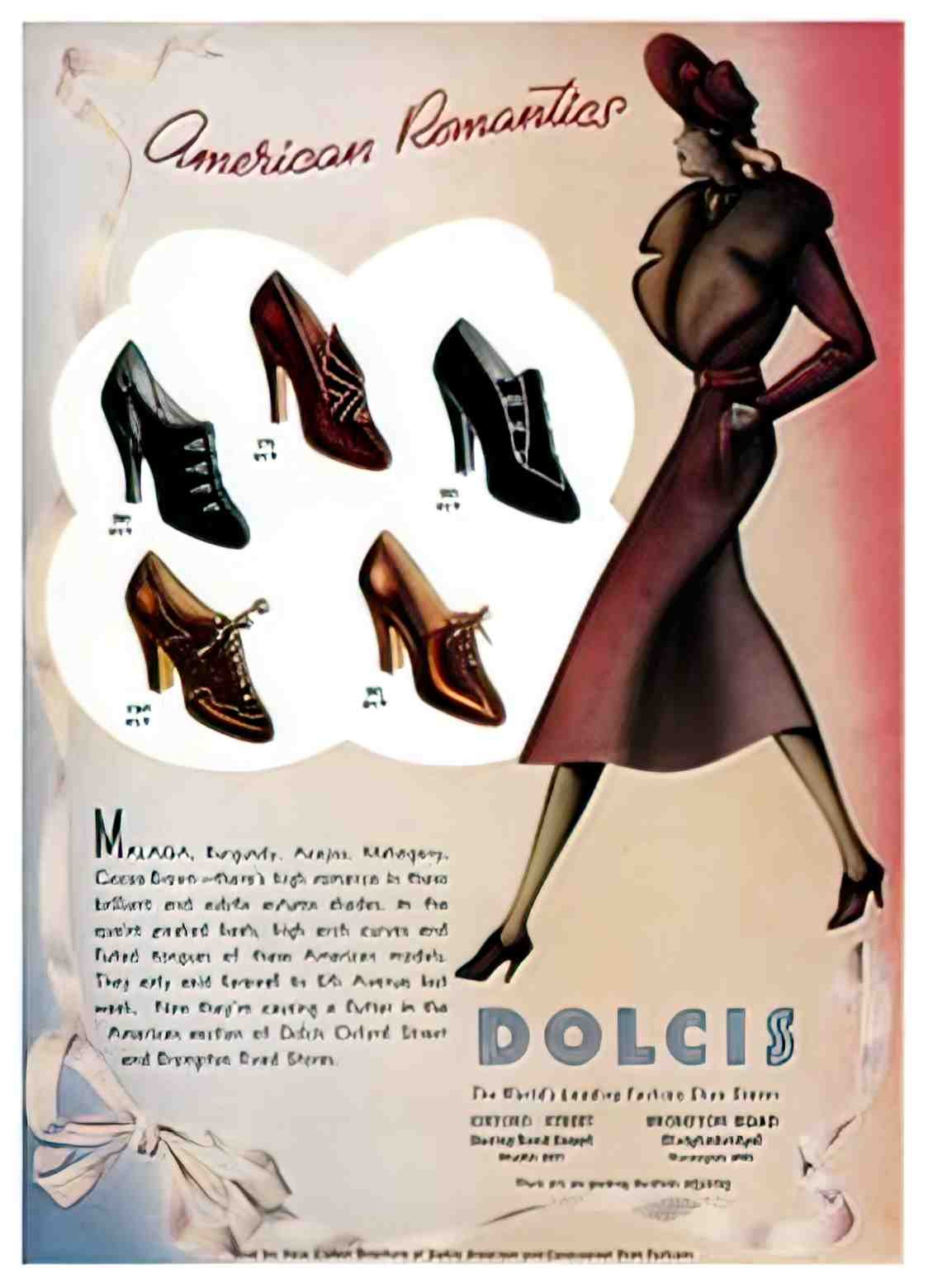 FASH1003, Dolcis American R Advert A4 Photo Print