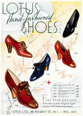 FASH1006, Lotus Shoes, 1938 Advert A4 Photo Print
