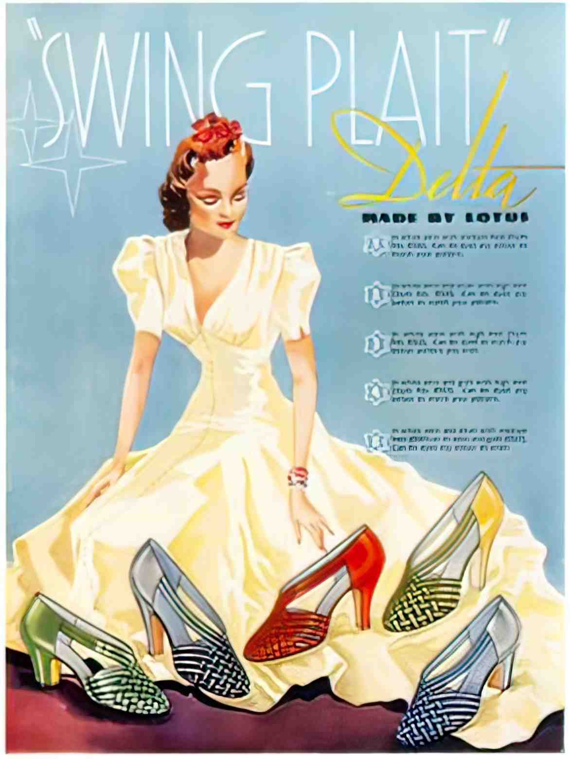 FASH1007, Swing Plait Lotus Advert A4 Photo Print