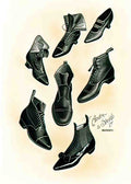 FASH1008, Boots and Shoes,  Advert A4 Photo Print