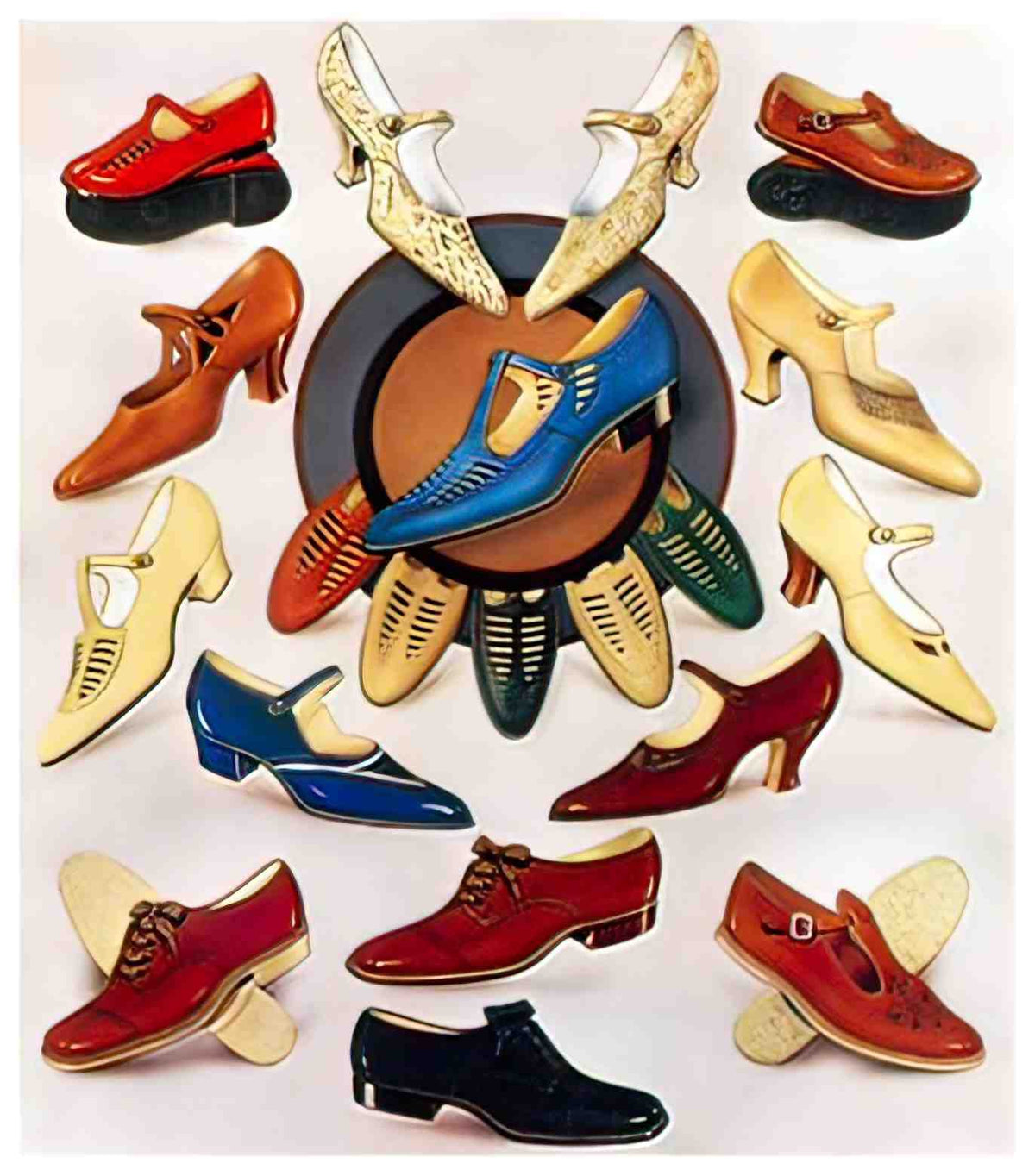 FASH1009, Shoes, 1930  Advert A4 Photo Print