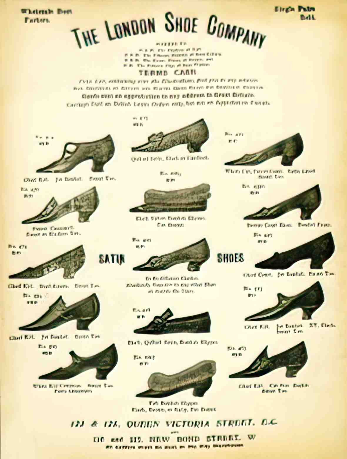 FASH1010, The London Shoe C Advert A4 Photo Print