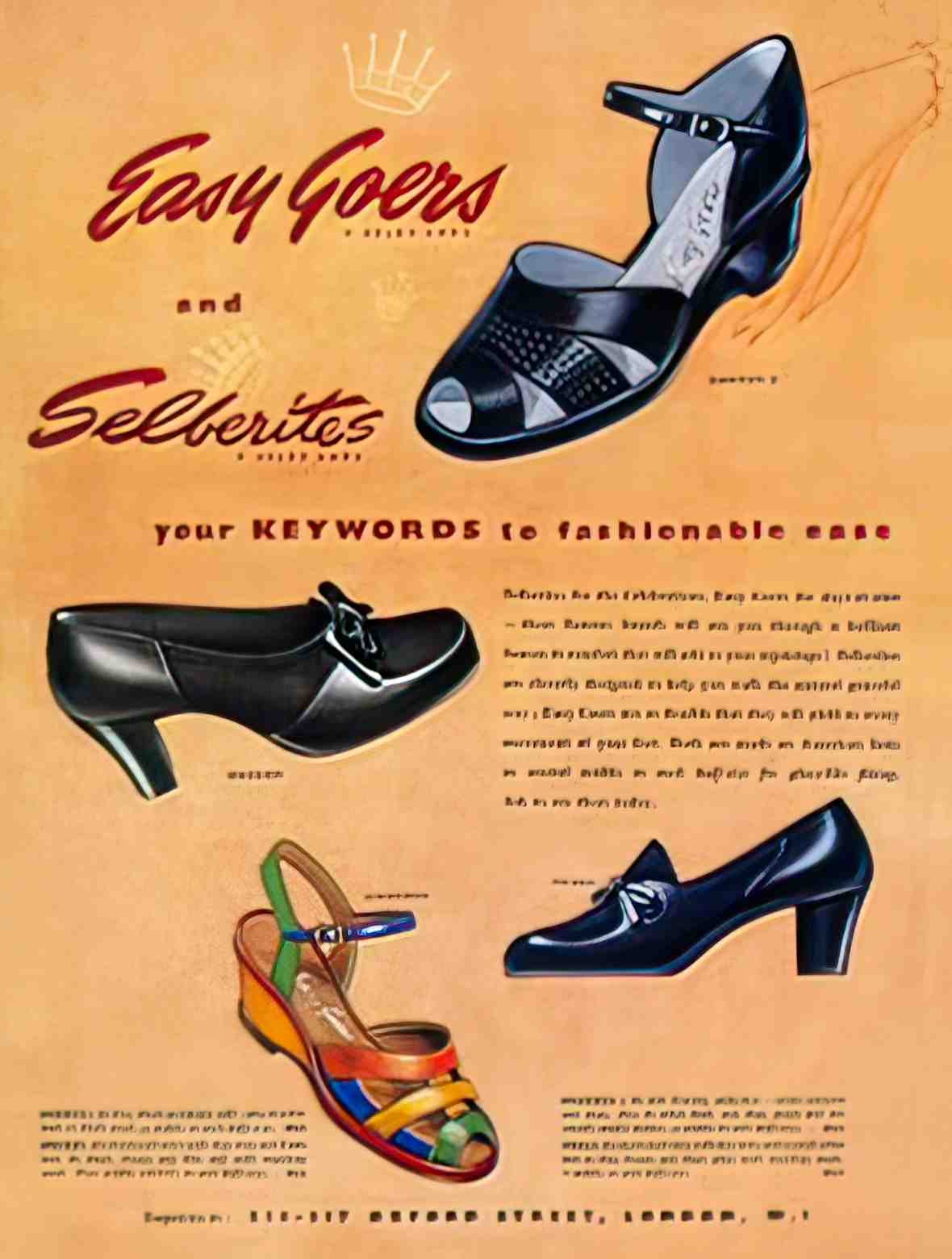 FASH1011, Selby Shoes, Easy Advert A4 Photo Print