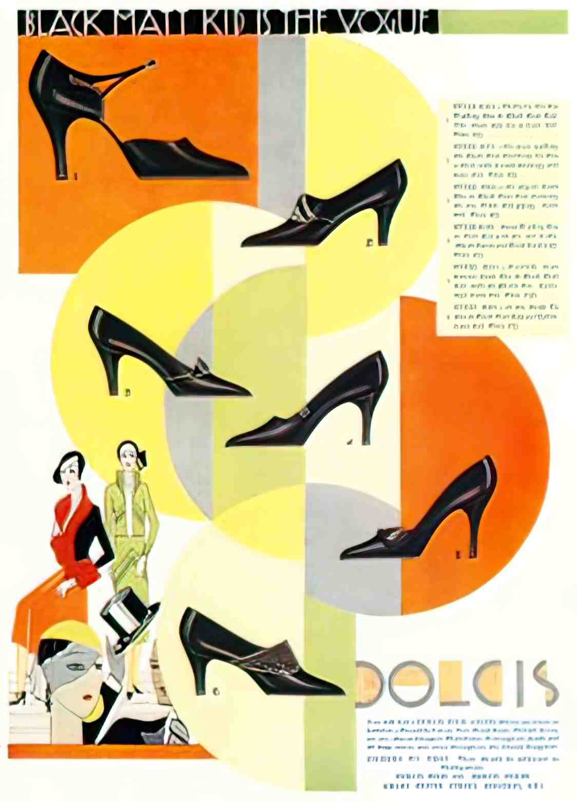 FASH1015, Dolcis Shoes, Bla Advert A4 Photo Print