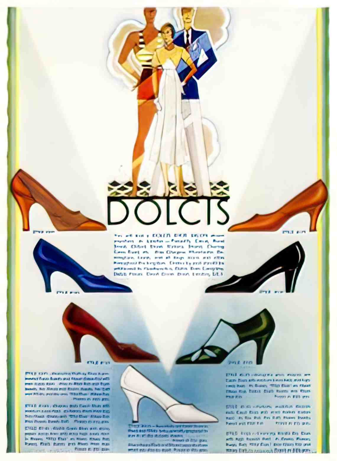 FASH1016, Dolcis Shoes, Sum Advert A4 Photo Print