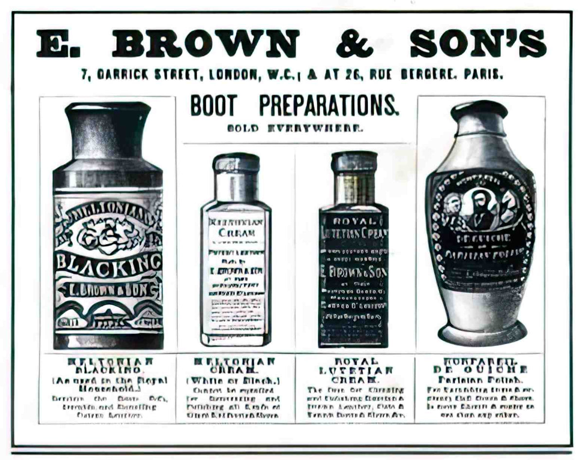 FASH1019L, E Brown Shoe Pol Advert A4 Photo Print