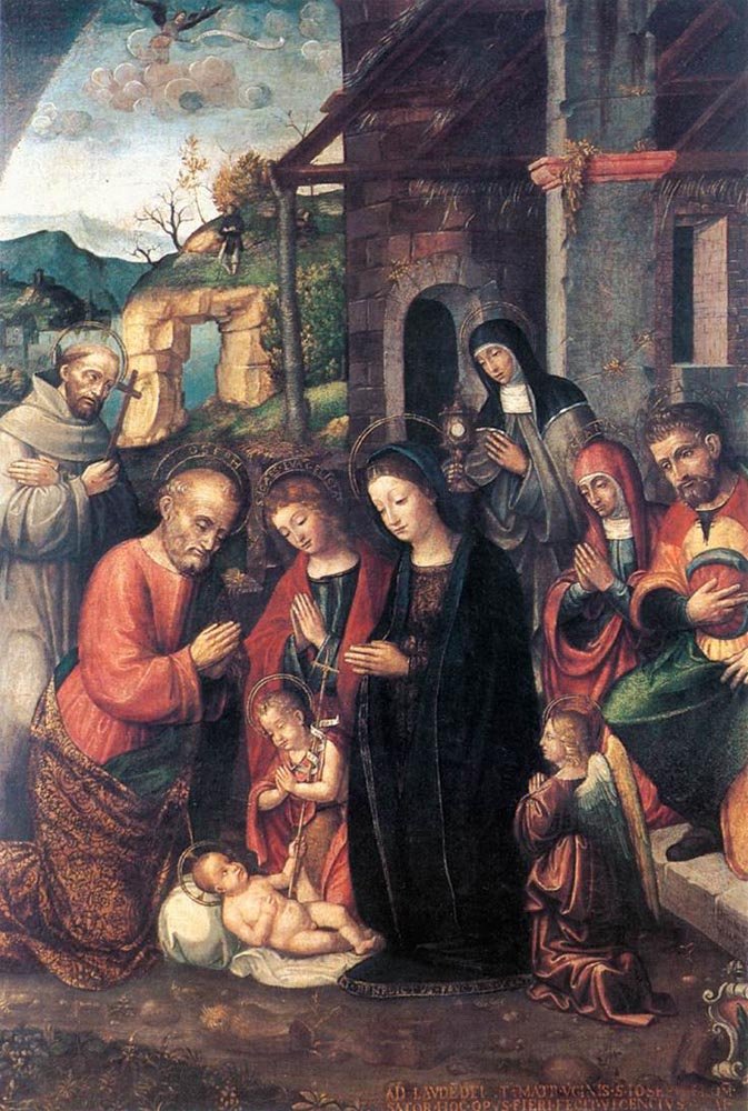 FASOLO Bernardino Nativity Art A4 Photo Print