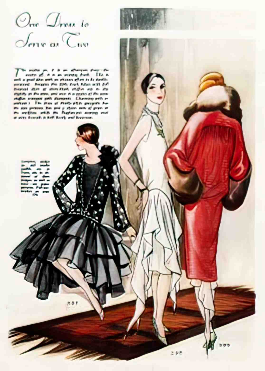 FAWC1014, One Dress Serves  Advert A4 Photo Print