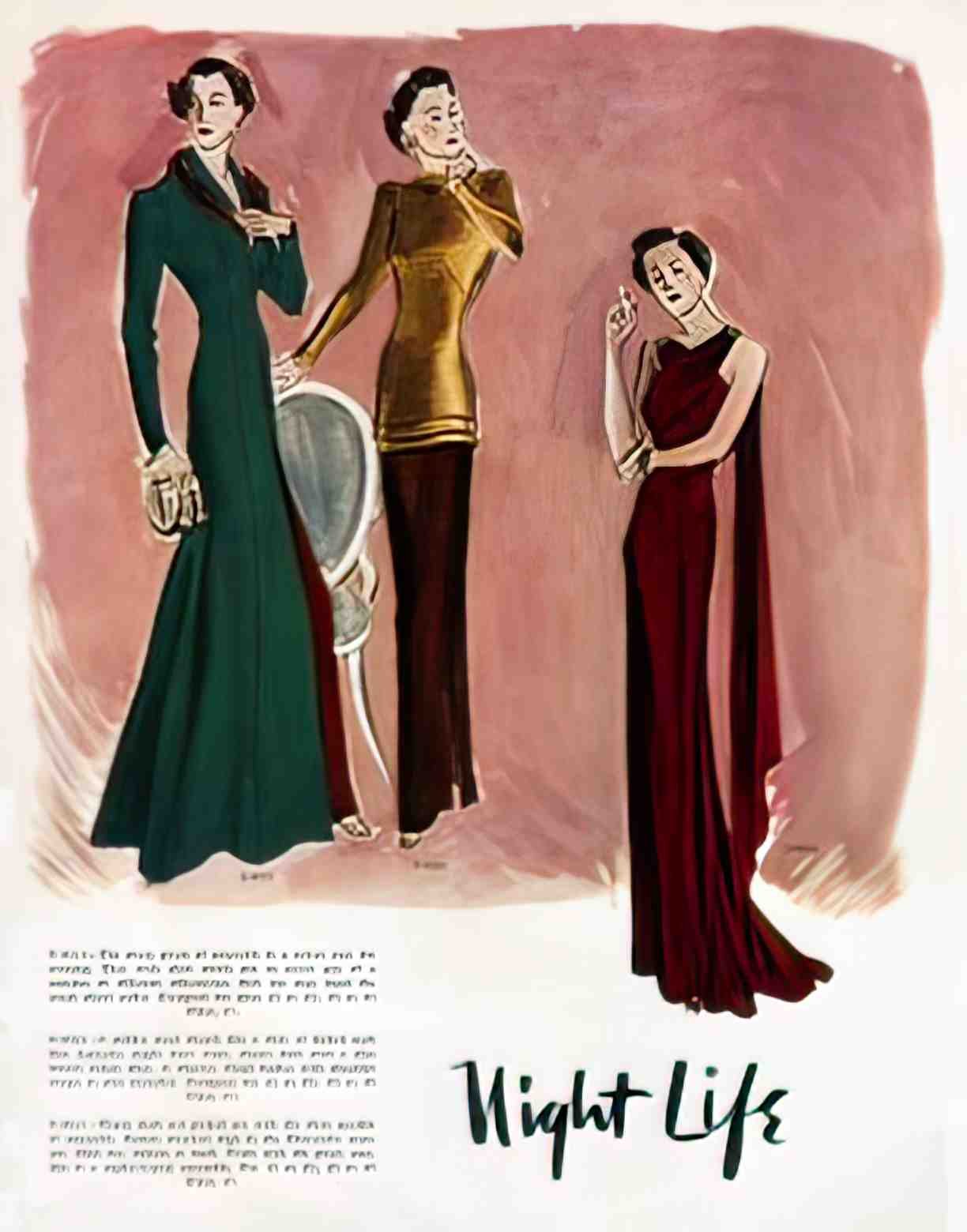FAWC1033, Night Life Two  Advert A4 Photo Print