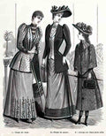 FAWC1044, 1891 Ladies Fashi Advert A4 Photo Print