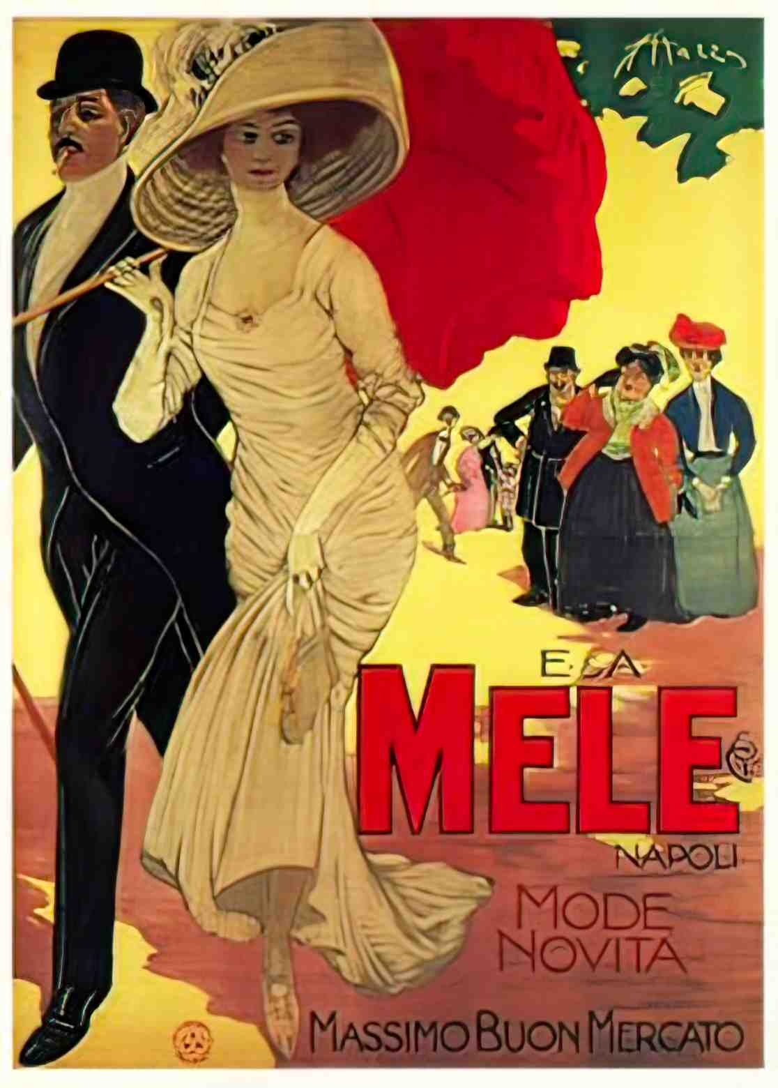 FAWC1047, Mele 1908  Advert A4 Photo Print