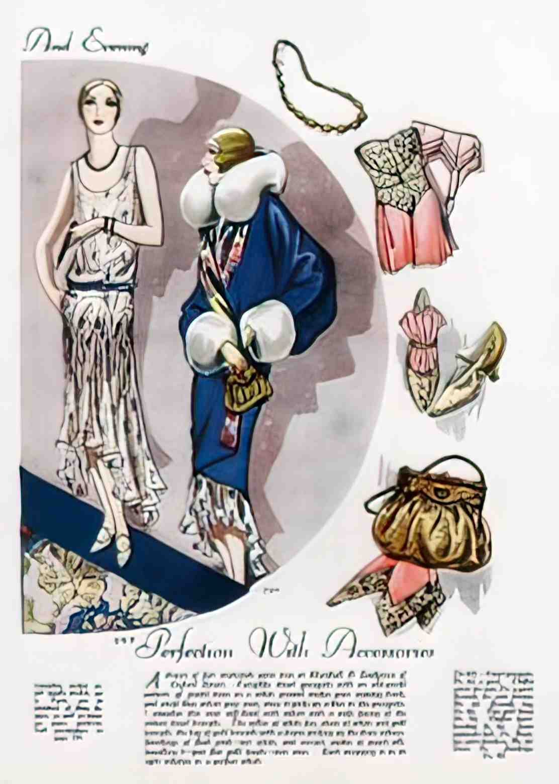 FAWC1049, Evening Accessori Advert A4 Photo Print