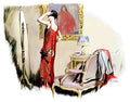 FAWC1082, Girl In A Gossame Advert A4 Photo Print