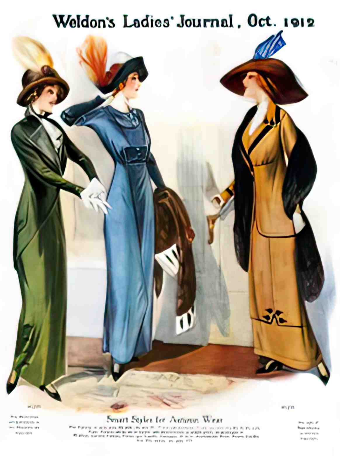 FAWC1089L, Weldons Ladies J Advert A4 Photo Print