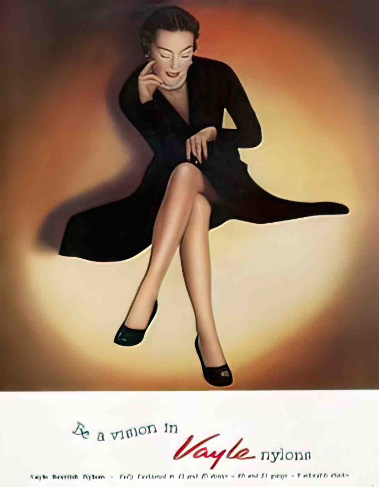 FAWU1005, Vayle Nylons  Advert A4 Photo Print