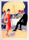 FDET1006, Al Fresco Meal  Advert A4 Photo Print