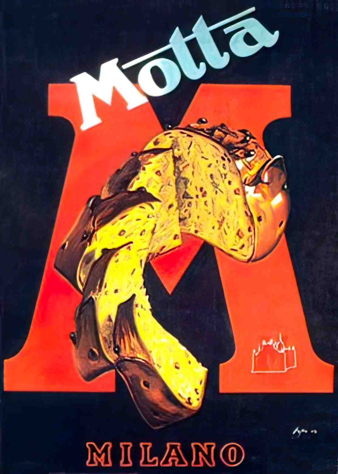 FDFS1009, Motta Milano  Advert A4 Photo Print