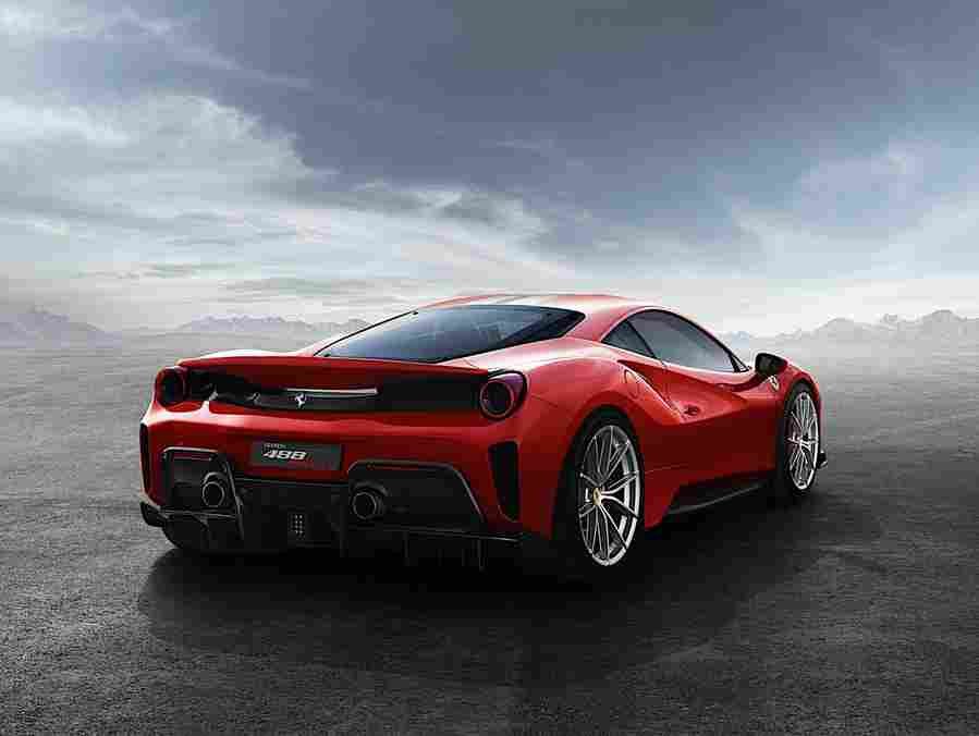 FERRARI 488 Pista 6247 6 Car A4 Photo Print