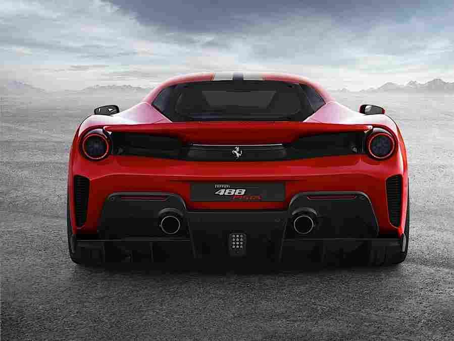 FERRARI 488 Pista 6247 7 Car A4 Photo Print