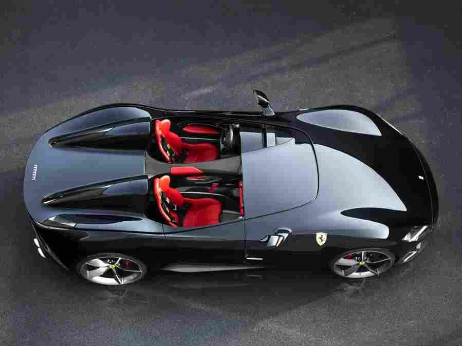 FERRARI SP2 6414 3 Car A4 Photo Print