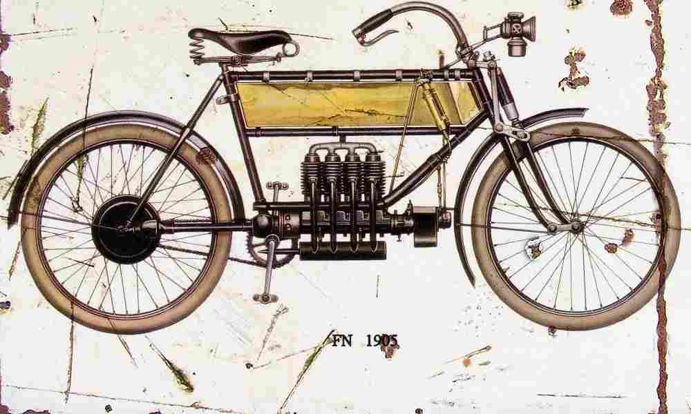 FN 1905 Aged Vintage A4 Photo Print