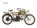 FN 1910 motorbike A4 Photo Print
