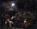 FOHR Carl Philipp Knight Before The Charcoal Burners Hut Art A4 Photo Print UK