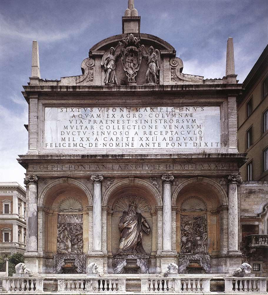 FONTANA Domenico Fontana Dell Acqua Felice Art A4 Photo Print
