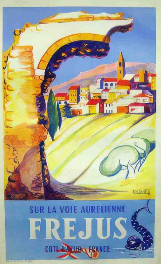 FREJUS Vintage Advert A4 Photo Print
