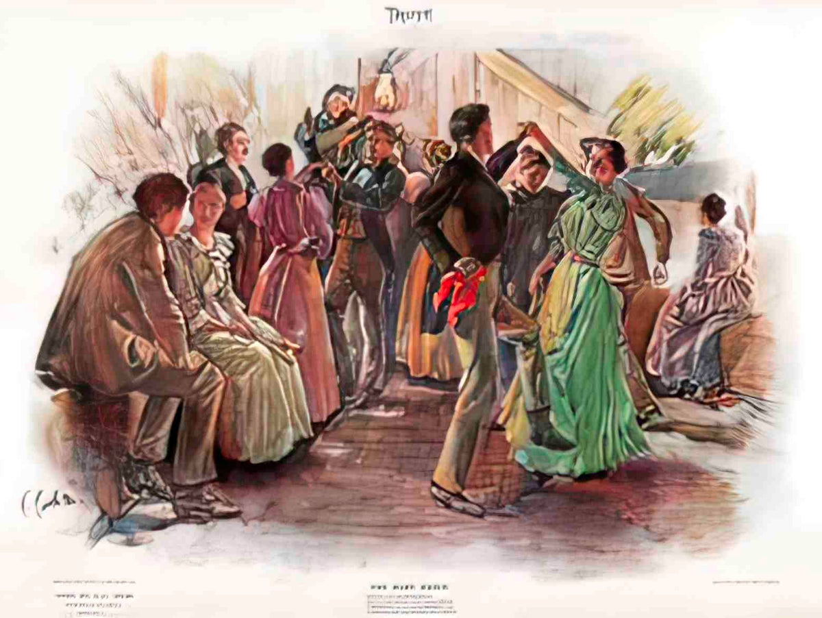 FUDE1001, The Barn Dance  Advert A4 Photo Print