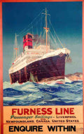 FURNESS LINE Vintage Advert A4 Photo Print