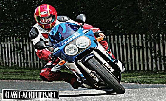 FZR GSXR action0067 motorbike A4 Photo Print