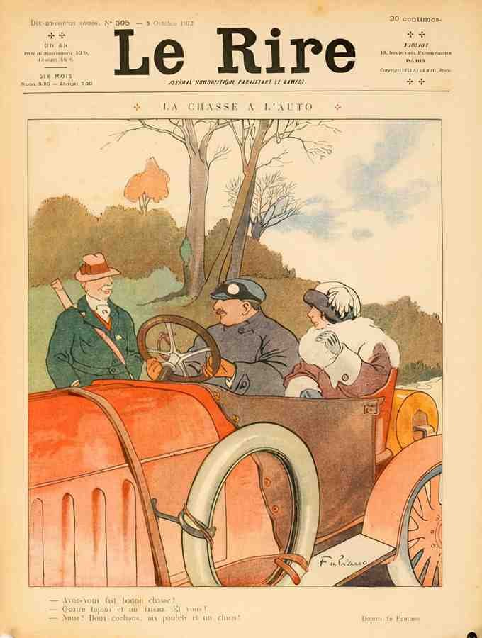 FabianoRireCarCouple Vintage Advert A4 Photo Print