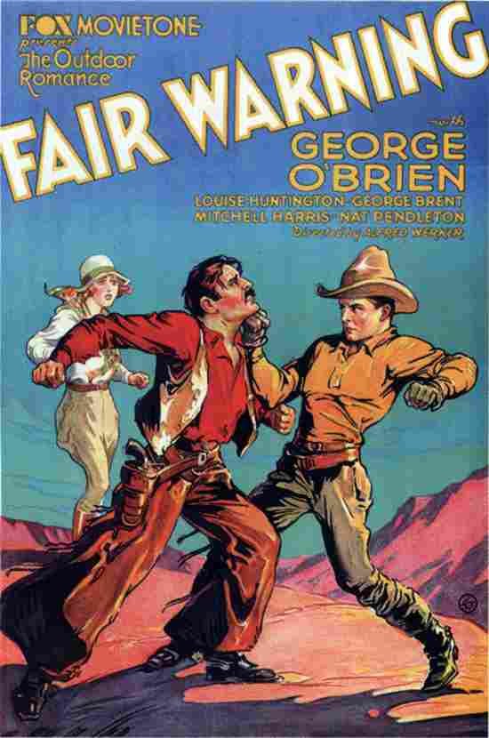 Fair Warning 1931 01  film star poster A4 Photo Print
