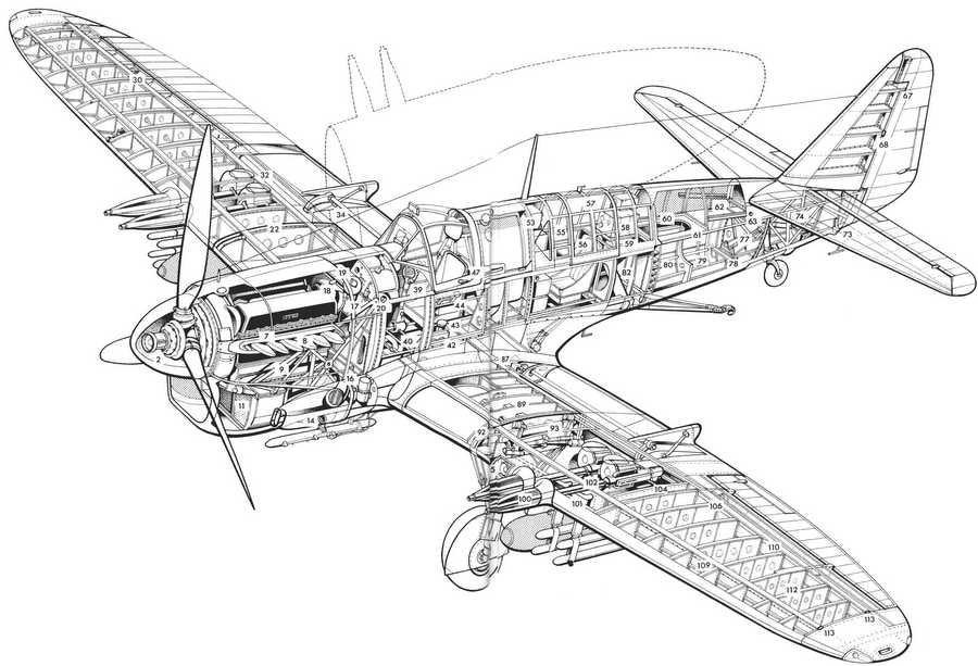 Fairey Firefly cutaway A4 Photo Print