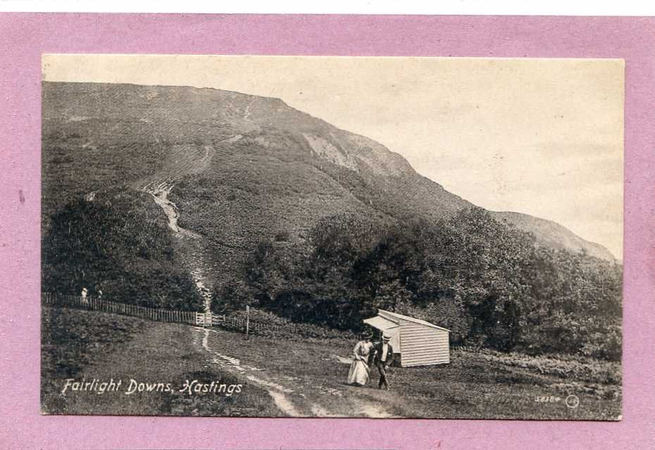 Fairlight Downs Hastings Sussex Vintage A4 Photo Print