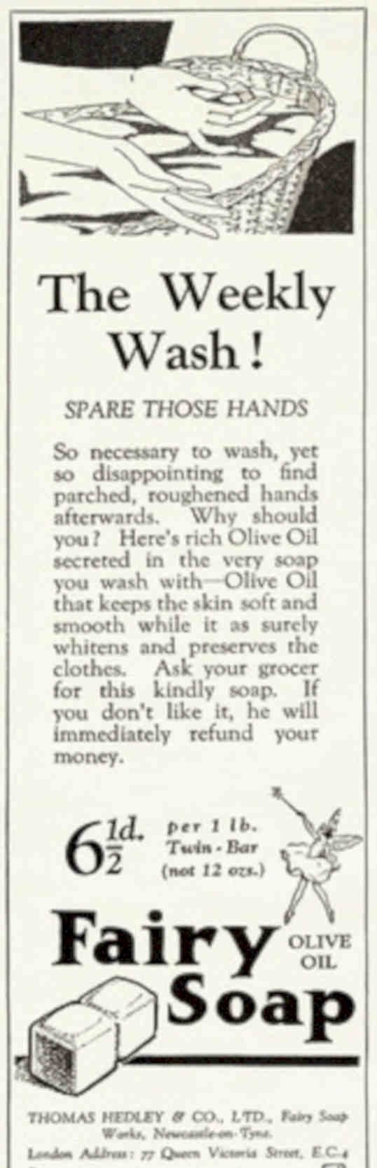 Fairy Soap Hands Vintage Retro Advert Poster A4 Photo Print