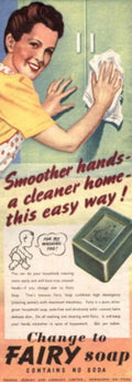Fairy Soap Kitchen 1940s Vintage Retro Advert Poster