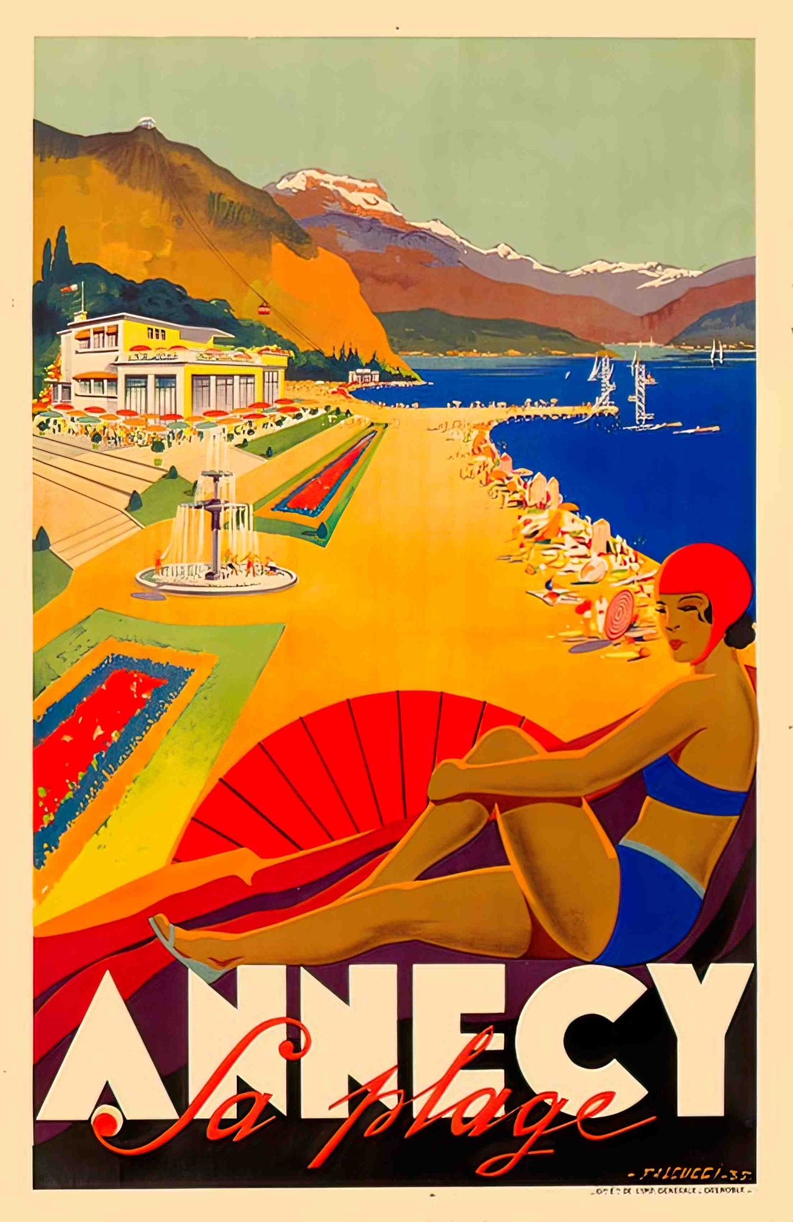 FalcucciAnnecy Advert A4 Photo Print