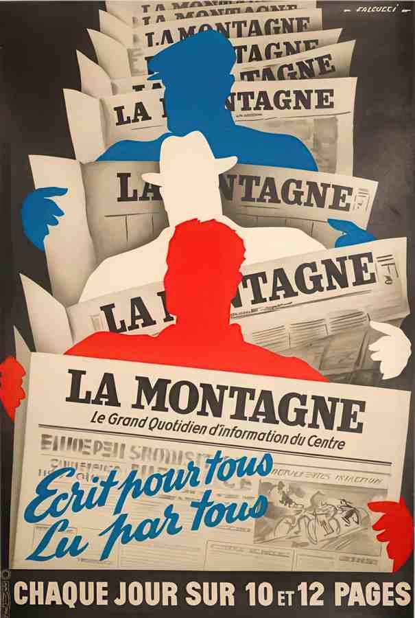 FalcucciMontagne Vintage Advert A4 Photo Print