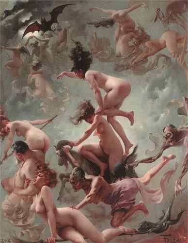 Falero Luis Ricardo Vision of Faust 1878  A4 Photo Print