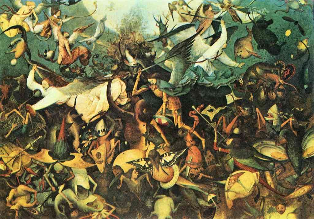 Fall Of The Angels Pieter Bruegel A4 Photo Print