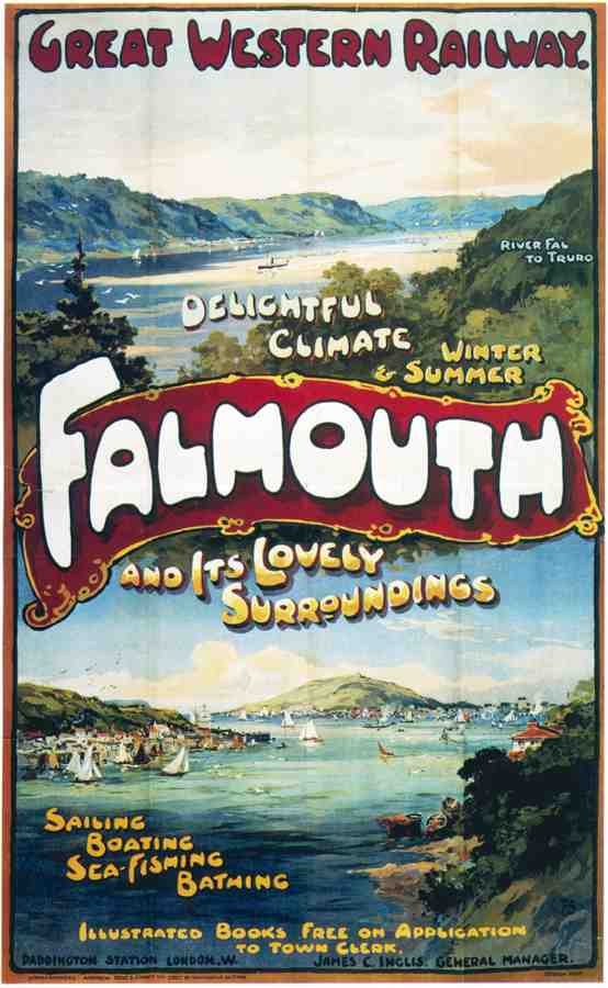 Falmouth Advert A4 Photo Print
